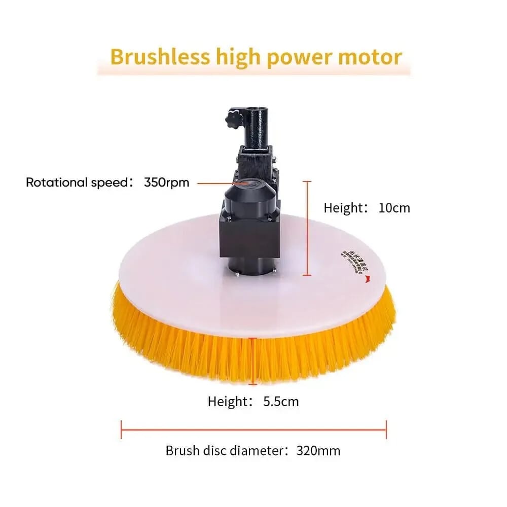 Solar Panel Cleaning Brush (Single Brush)