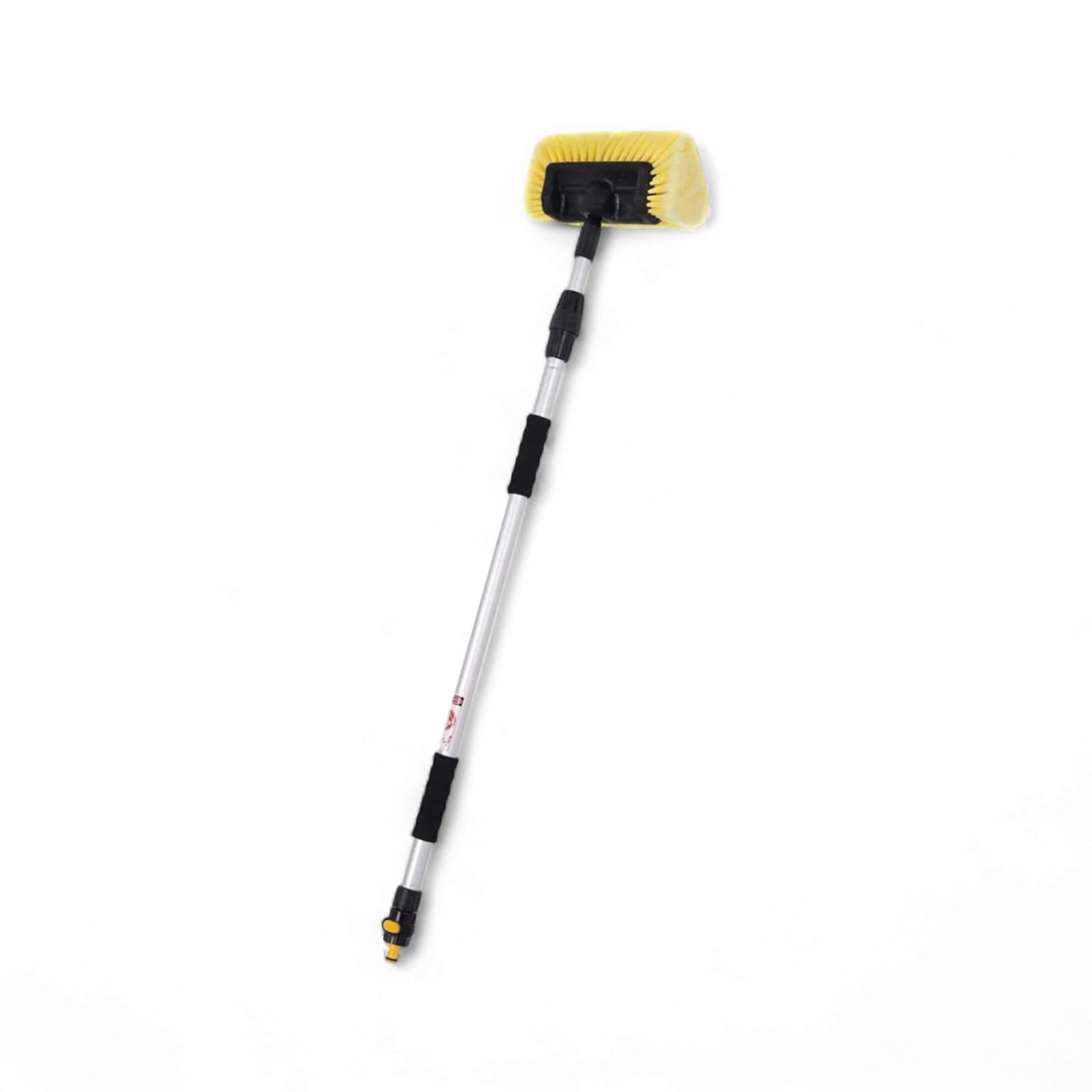 Telescopic Solar Cleaning Brush Aluminum Pole PVC Plastic Fiber Cleaning Head 10 feet