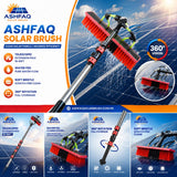 Multifunctional Water Fed Solar Panel Cleaning Brush