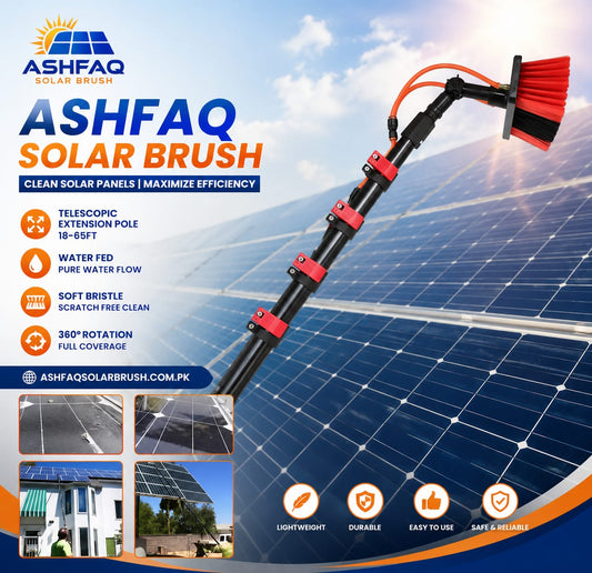 Multifunctional Water Fed Solar Panel Cleaning Brush