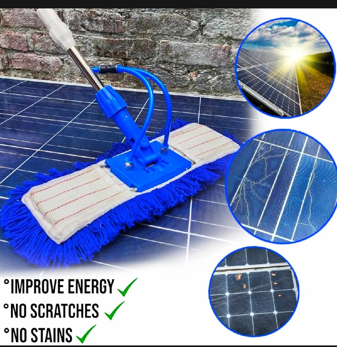 Premium Extendable Water Flow Solar Mop Cleaning Tool - Stainless Steel Rod (Available in Multiple Sizes) Hand Tools Cleaning Tools