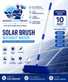 Solar Brush 10 Feet Steel pipe without water , with wiper blade